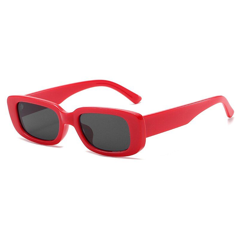C2 Red-BlackOEC CPO Retro Rectangle Sunglasses Women And Man Fashion Brand Design UV400 Vintage Thick Frame Sun Glasses Man lady Shades O532