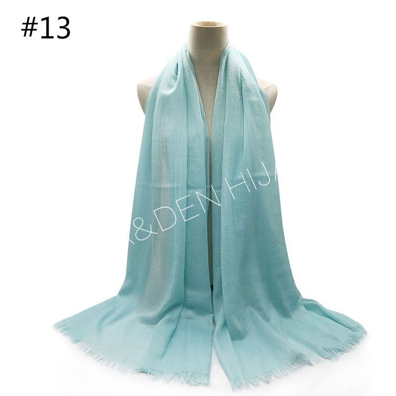 premium cotton scarf Plain maxi hijab women soft scarves shawls headscarf foulard muslim hijabs