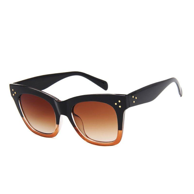 4New Cat Eye Sunglasses Women Luxury Brand Design Oversize Sun Glasses Color Lens Female Eyewear UV400