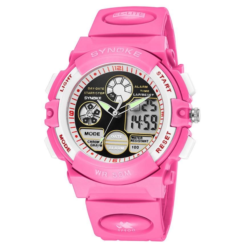 SYNOKE Children Watch Sport Multi-Function LED Waterproof Digital Watch Alarm Clock Boys Girls Gift Kids Electronic Quartz Watch