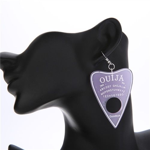 1pair Women  Drop Earrings Multicolor Resin Ouija planchette Charms  Resin earring for Birthday Gift Children Woman Jewelry