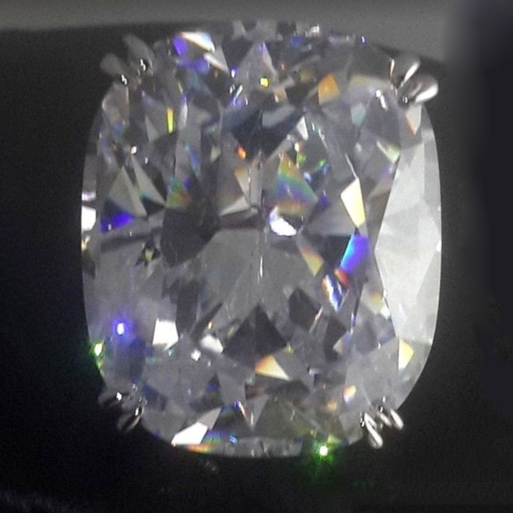 Large Square Cubic Zirconia Finger Ring Luxury Women Proposal Wedding Jewelry