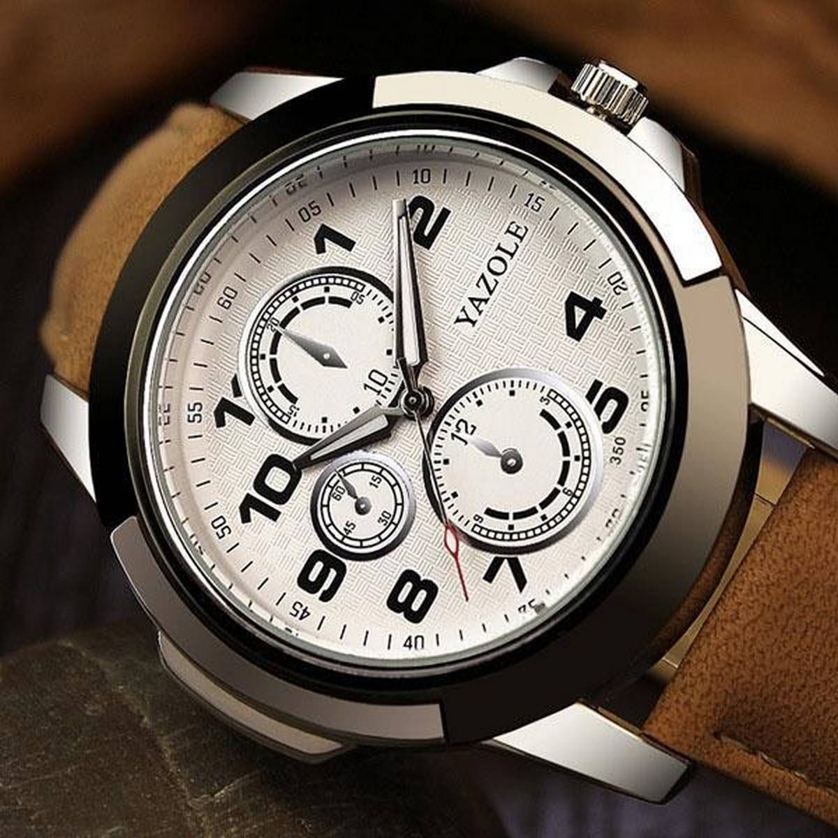 YAZOLE Sport Watch Men Watches Top Brand Luxury Famous Male Clock Quartz Watch Wrist leather Quartz-watch Relogio Masculino 350 - intl
