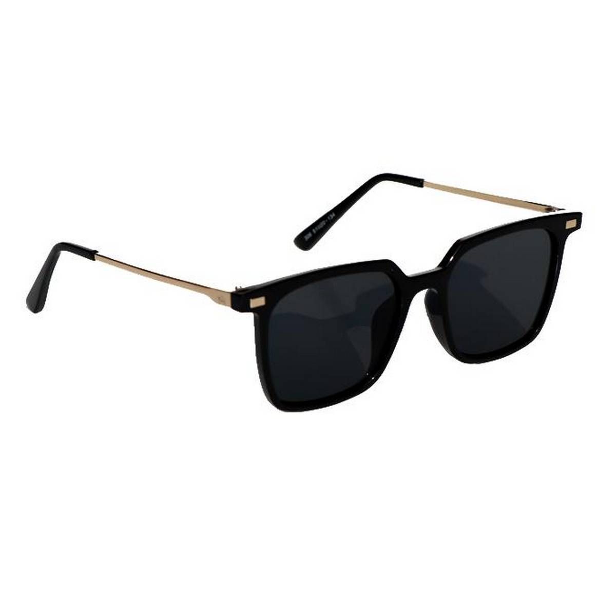 Black And Gold Steel Sunglass for Men