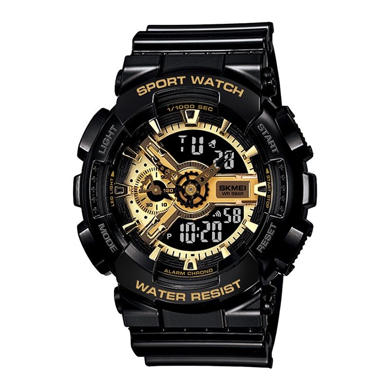 Skmei Women Sport Watch Mens Watches LED Quartz Digital Wristwatches Shockproof Waterproof Clock Shipping From United States