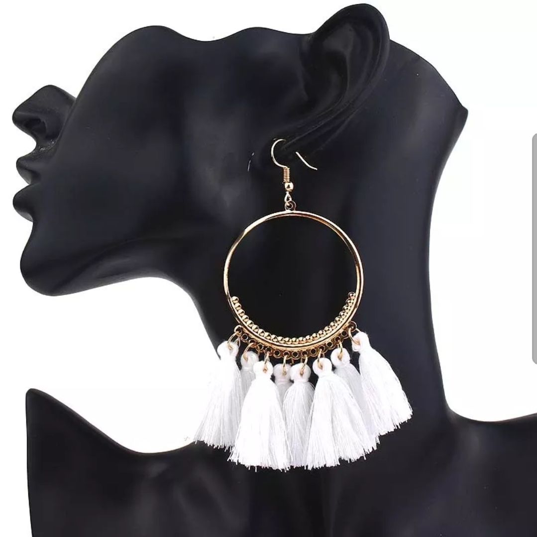 Long tassel earring