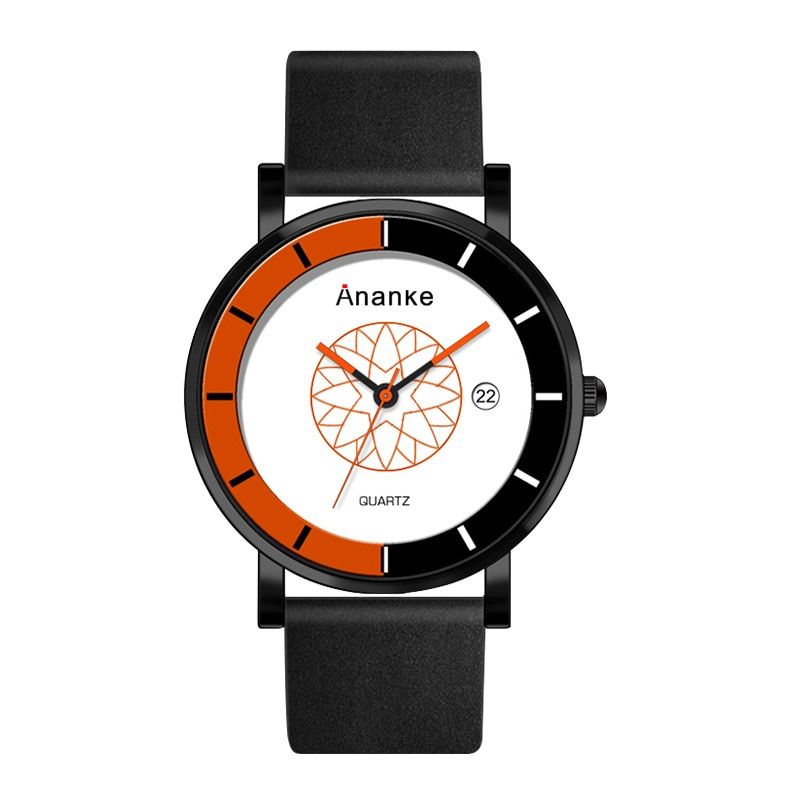 Casual Classic Ultra-Thin Waterproof Belt Quartz Watch Fashion Simple Calendar Men's Watch