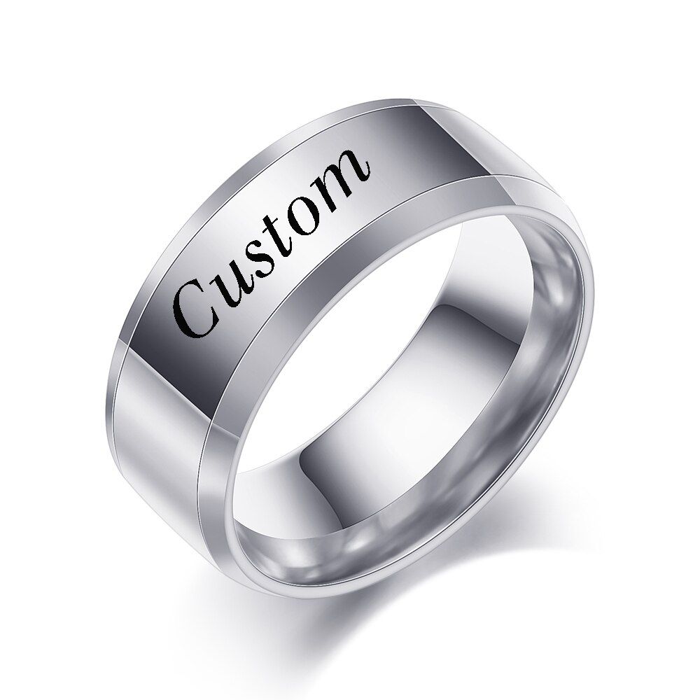 Fashion Cool Punk Film Ice Wolf Head Engraved Party Gift Ring  Stainless Steel Jewelry With Pattern Women/Man Rings