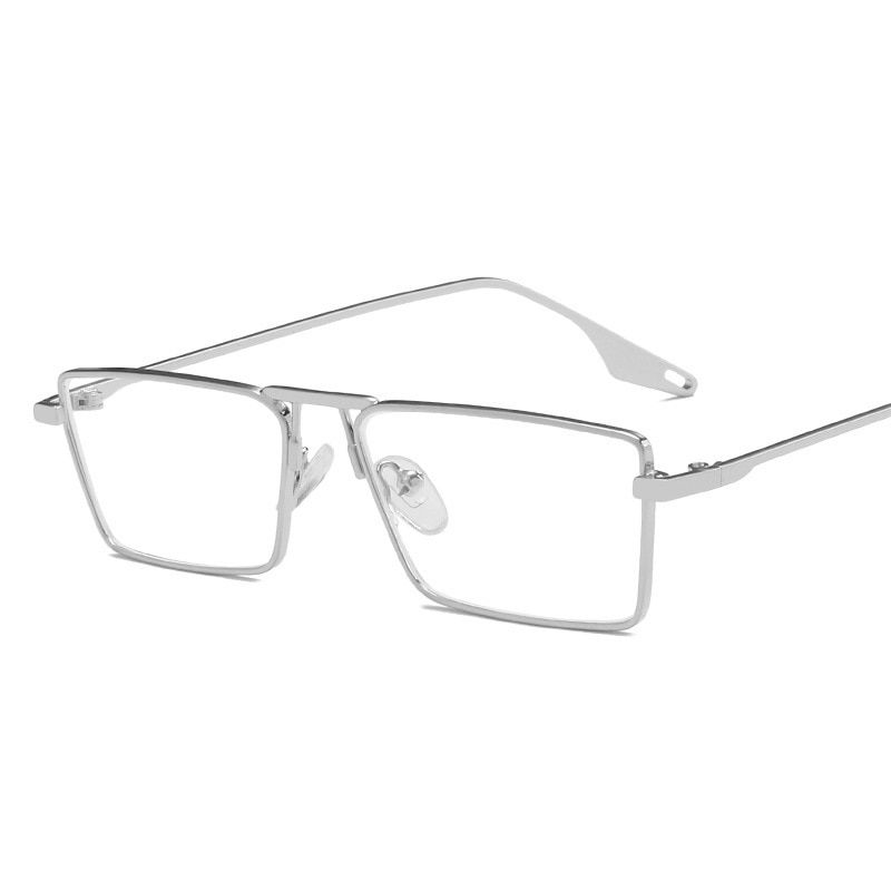 seemfly 2022 Fashion Square Sunglasses Small Frame For Men Women Vintage olive Green lens sunglasses Clear Lens Eyewear Feminino-T9