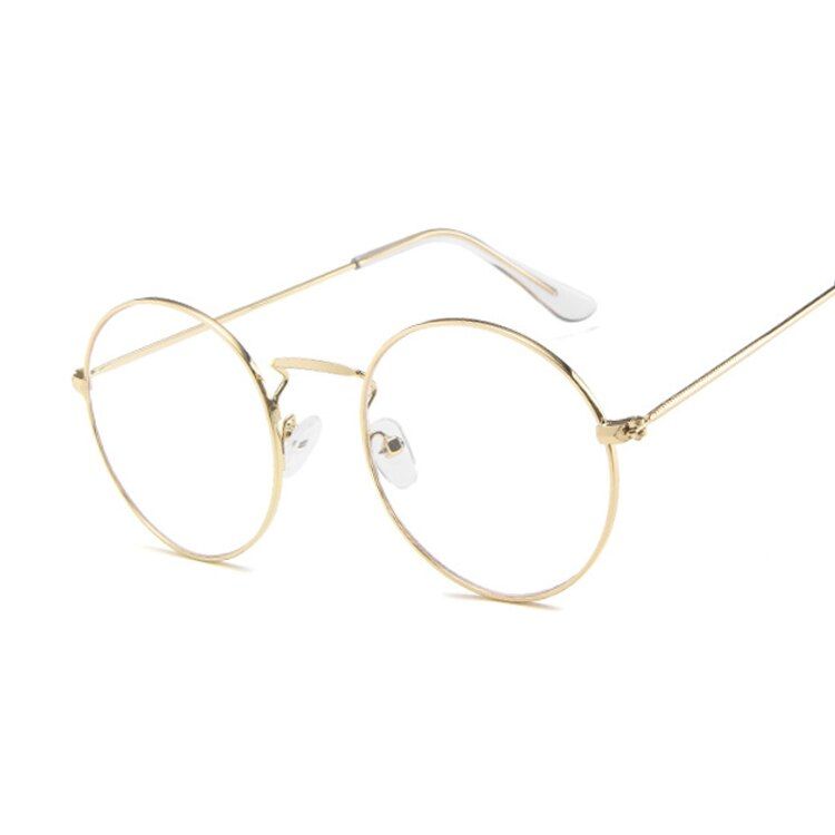 GoldTrans2020 Vintage Retro Women Sunglasses Round Oval Sun Glasses Female Luxury Brand Metal Round Frames Black Small Size Eyewear UV400