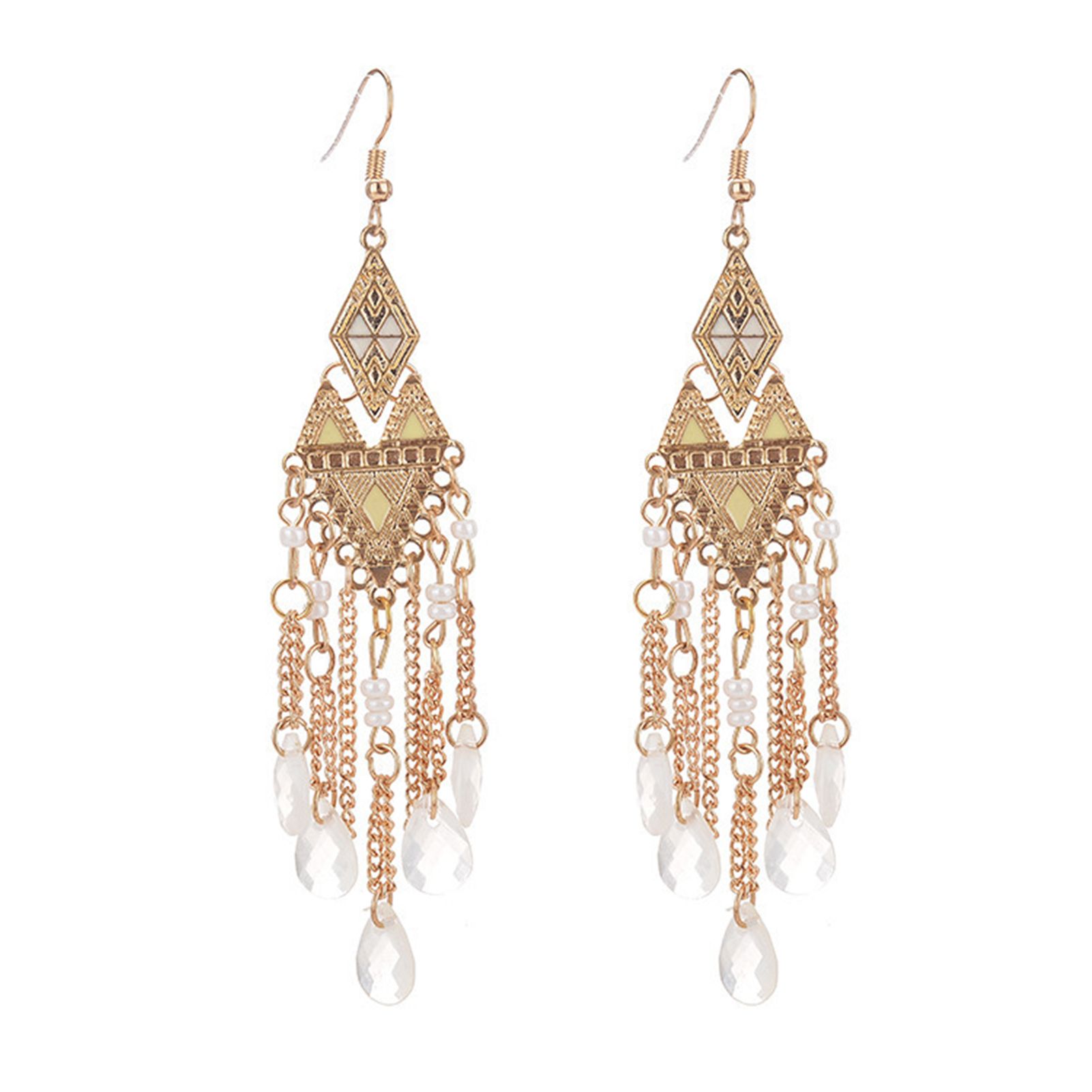 Drop Earrings Exquisite Faux Crystal Drop Earrings