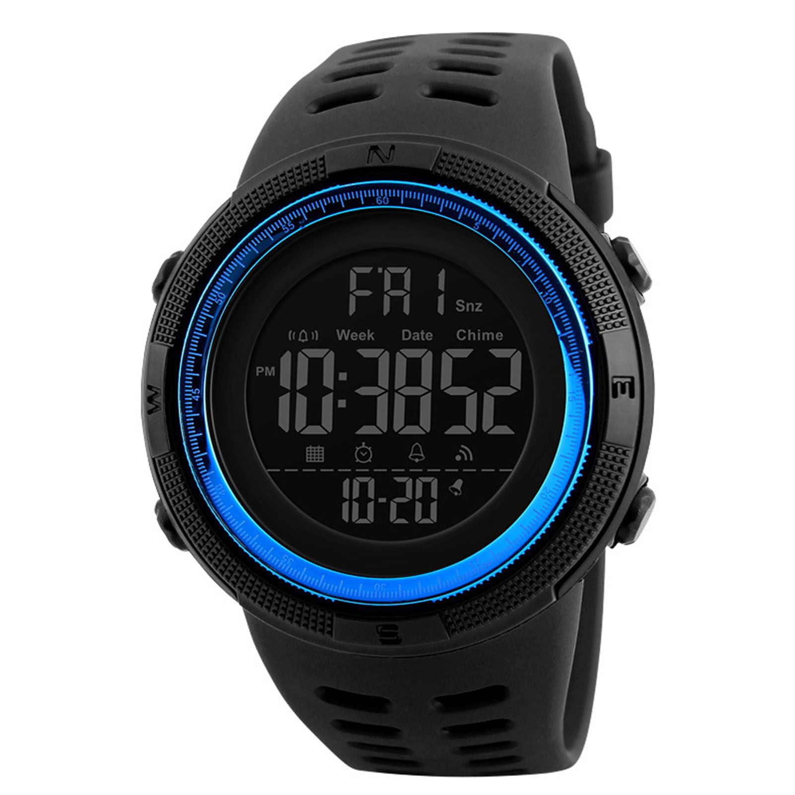 Electric Watch Week Date Display Multi-function Men Chronograph Luminous Electric Wristwatches for Sports