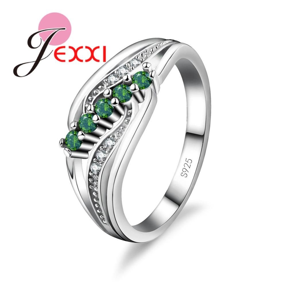 Arrival AAA Micro Cubic Zirconia Finger Rings 925 Sterling Silver Jewelry for Women Girls Wedding Jewelry Bague Female