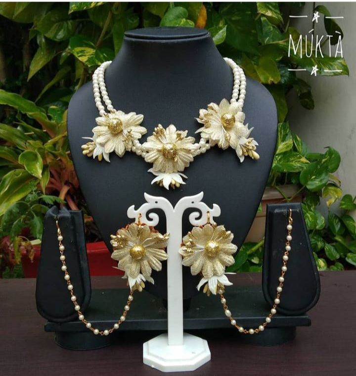 New Collection Flower Jewellery Bahubali Earring,Nacklace Bridal/Holud/Boishakh Fashion For Women