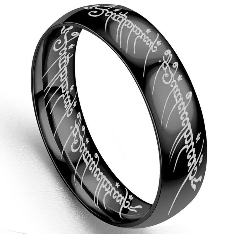 316L Stainless Steel Lord of one Ring Mens Jewelry for Men lord Wedding Band male ring for lovers