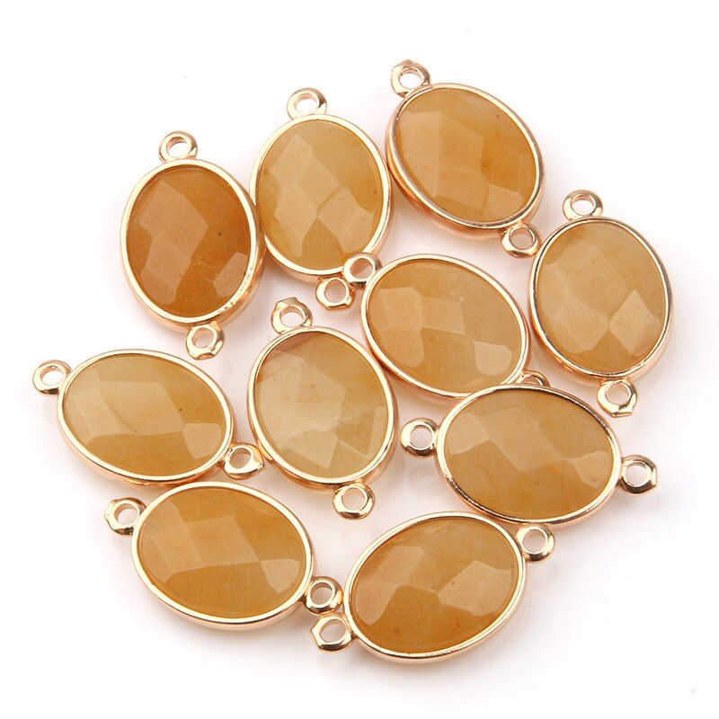Wholesale Water Drop Shape Natural Stone Rose Quartzz/Tiger Eyes Pendant DIY for Necklace or Jewelry Making 16 Color