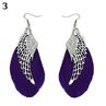 Angel Metal Wing Boho Handmade Vintage Feather Long Drop Dangle Hook Earrings