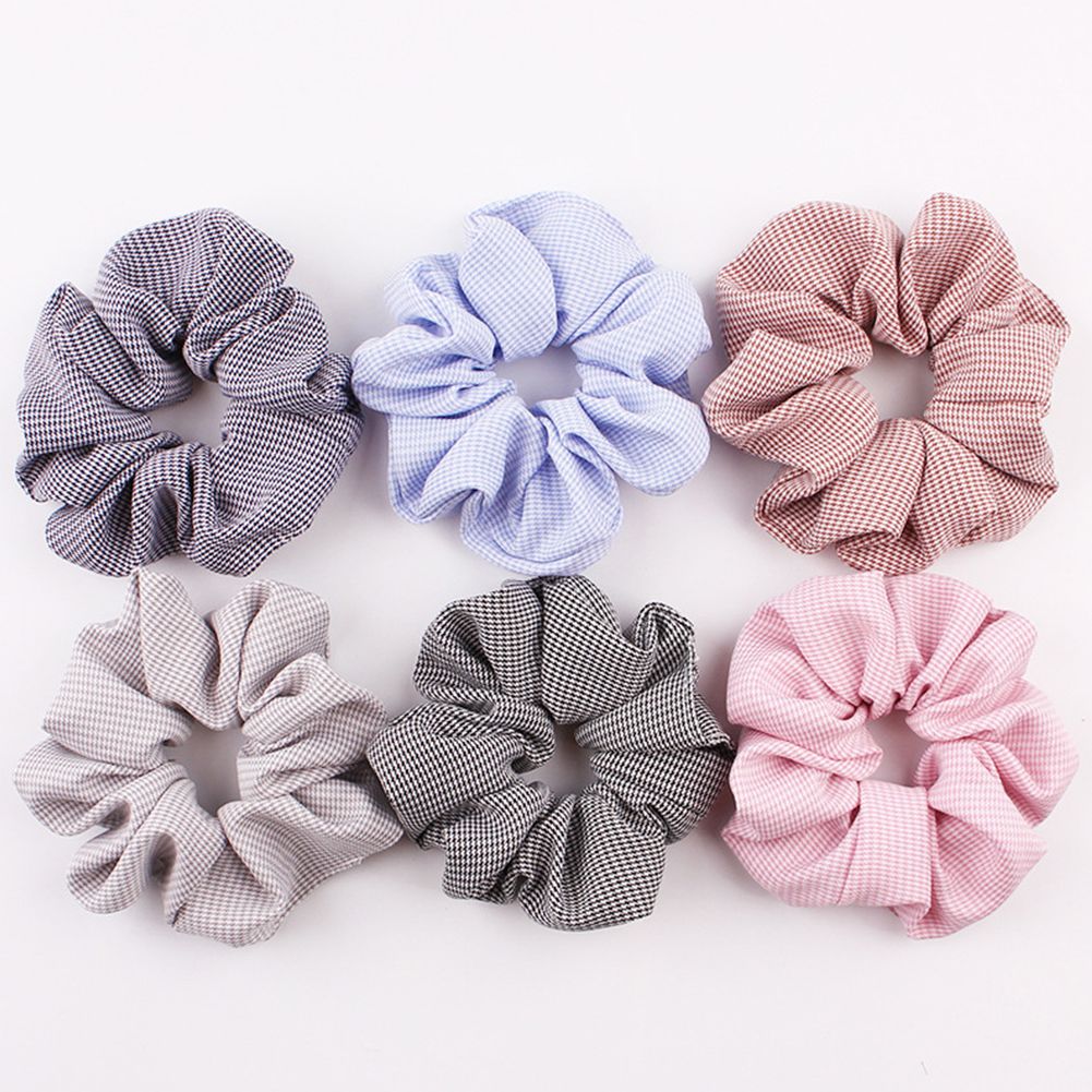 Yfashion 6pcs/set Lady Fashion Stripe Polka Dot Plaid Hair Decoration Set