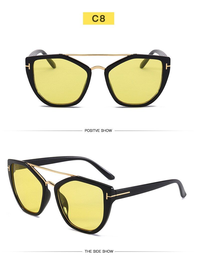 Black YellowMetal Round Mirror Designer Sunglasses Mens Women Small Frame 90s Black Vintgae Glasses Bulk Wholesale Shades UV400 For Summer