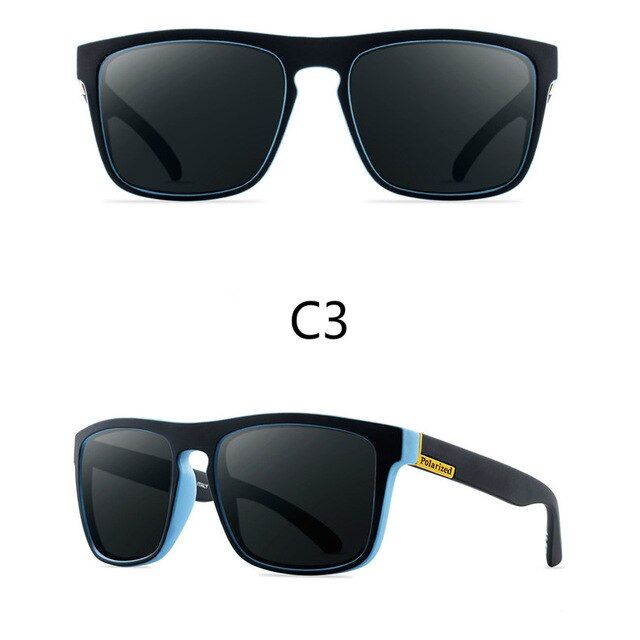 3Men Polarized Sunglasses Vintage Anti-UV Driving Driver Black Goggles Eyewear Rectangle Shades Men Oculos masculino Male