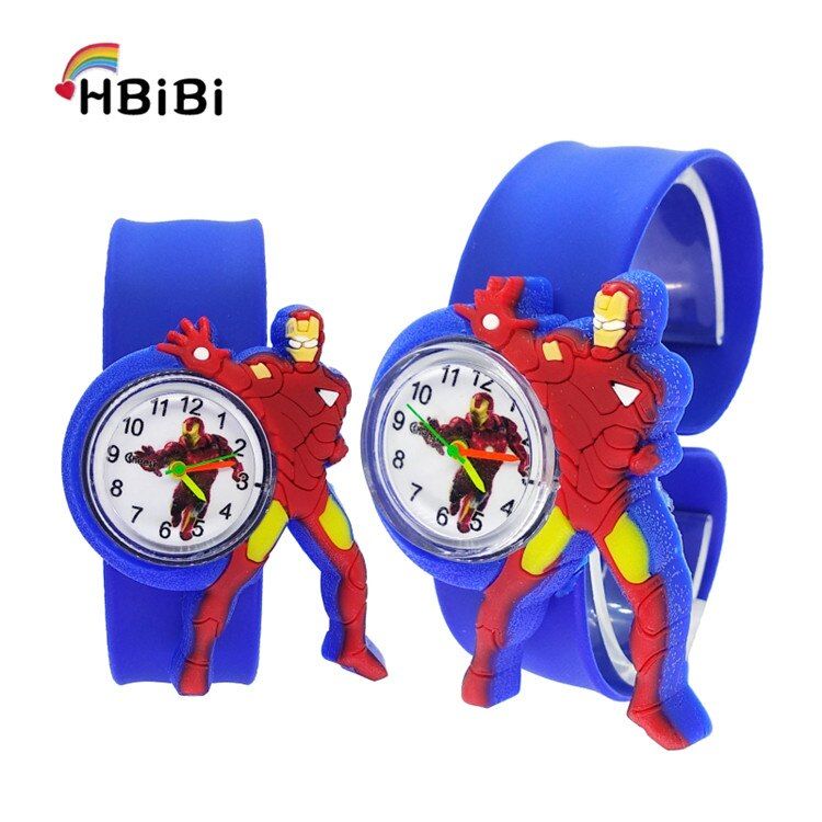 Cartoon Baby Toy Child Watch Super hero Children Clock Kid Quartz Waterproof Student Wrist Watches for Girls Boys Baby Toys Gift