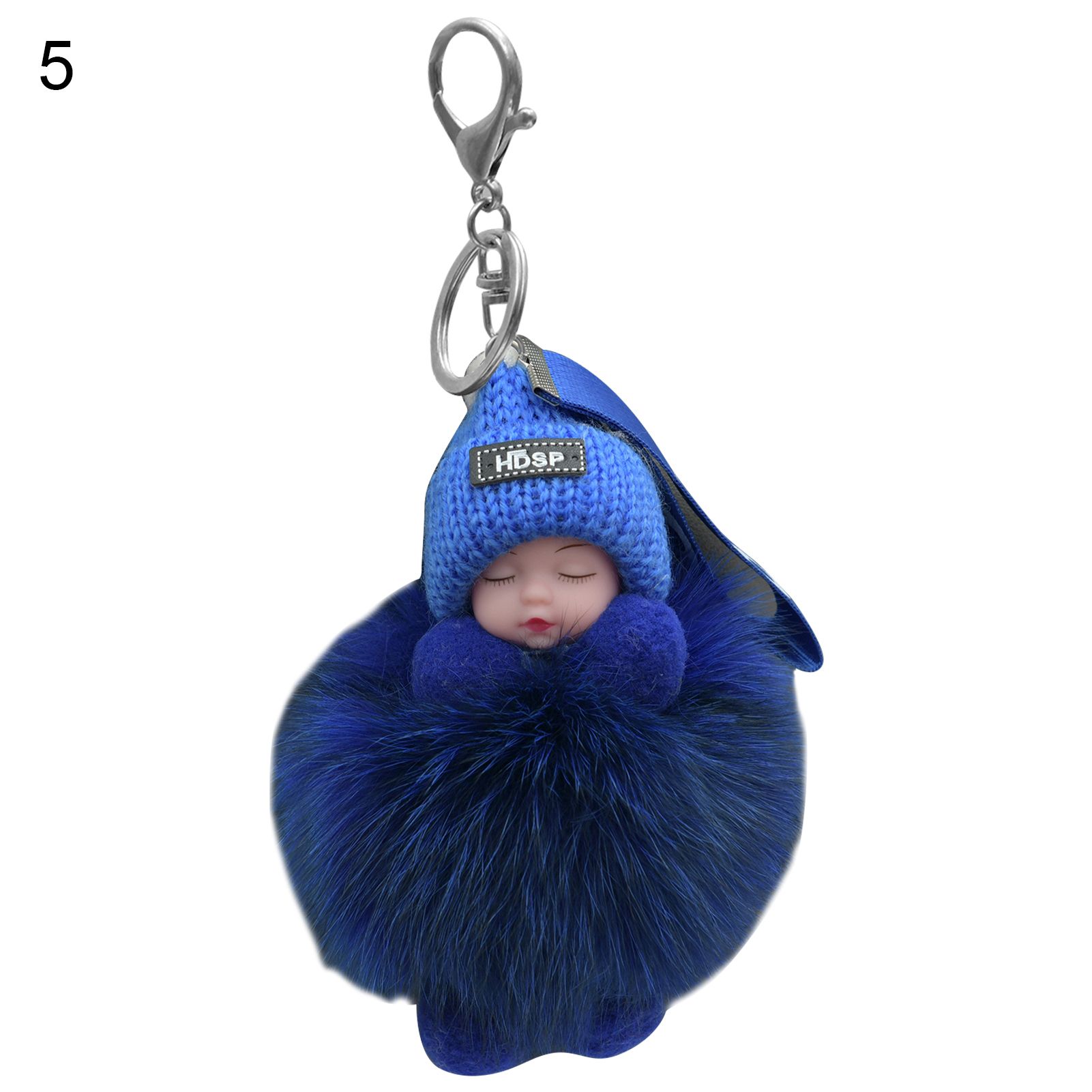Pendant Keychains Fluffy Lethargic Toy Baby Doll Keychains
