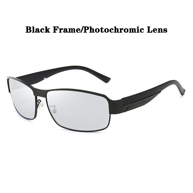 8485BS-BlackPsacss Photochromic/Polarized Sunglasses Men 2021 Vintage Square Sun Glasses Brand Designer Sunglass lentes de sol hombre UV400