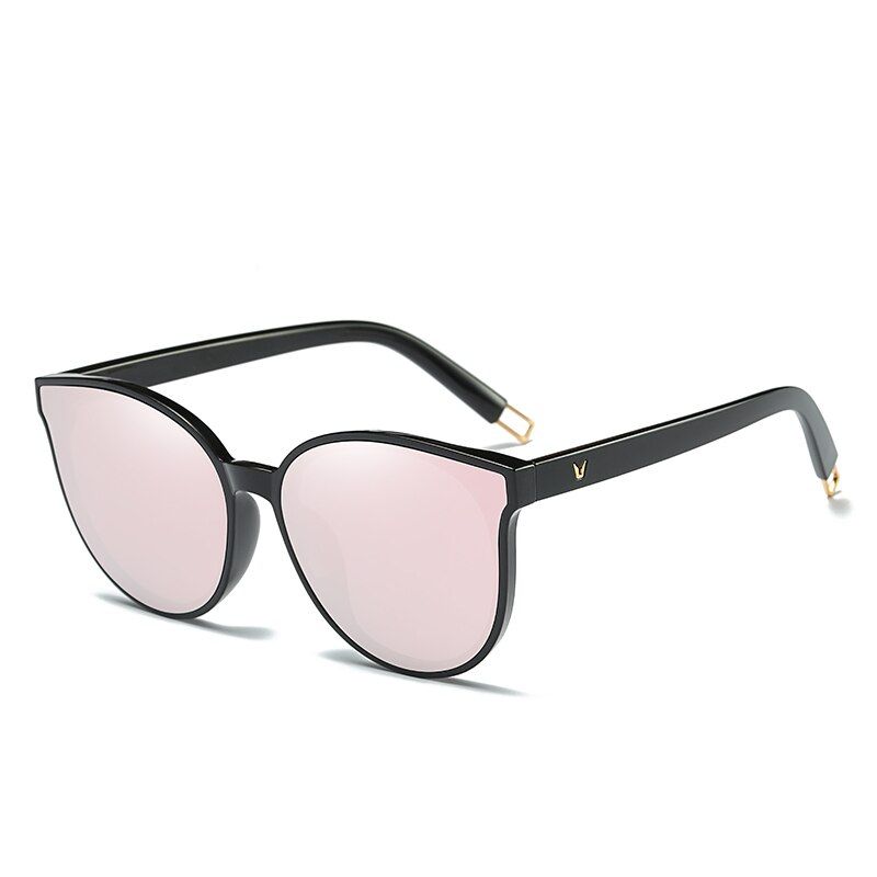 N1700 black pink POLARIZEDFashion Polarized Cat Eye Sunglasses Women Men Luxury Round Oversized Frame Sun Glasses 2020 Brand Designer UV400