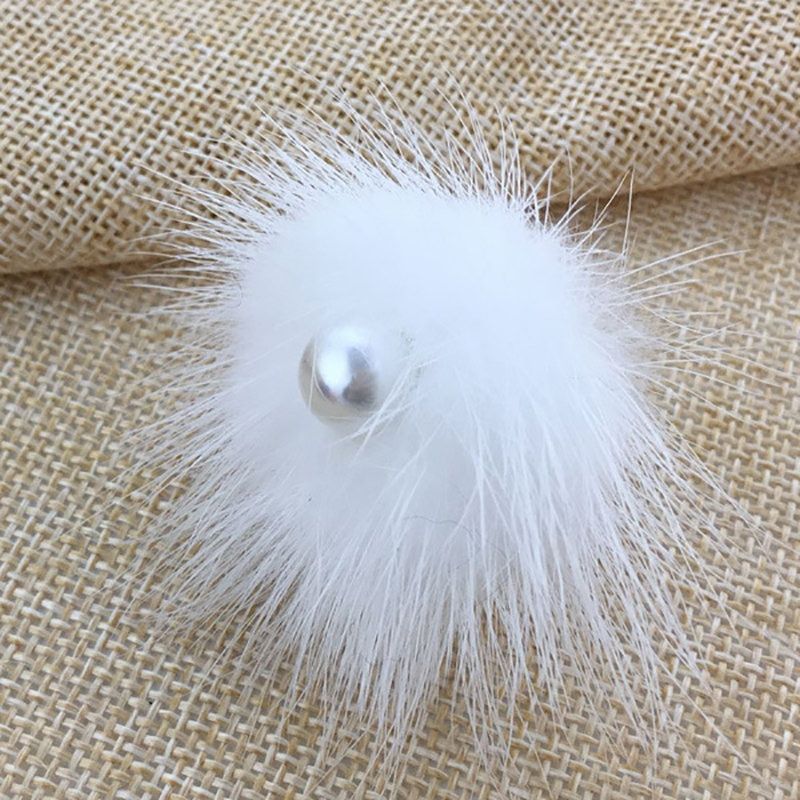 Cute Fluffy Fur Rings For Women Faux Rabbit Fur Dog Fox Panda Finger Rings Party Jewelry Charms Ladies Wedding Rings Adjustable