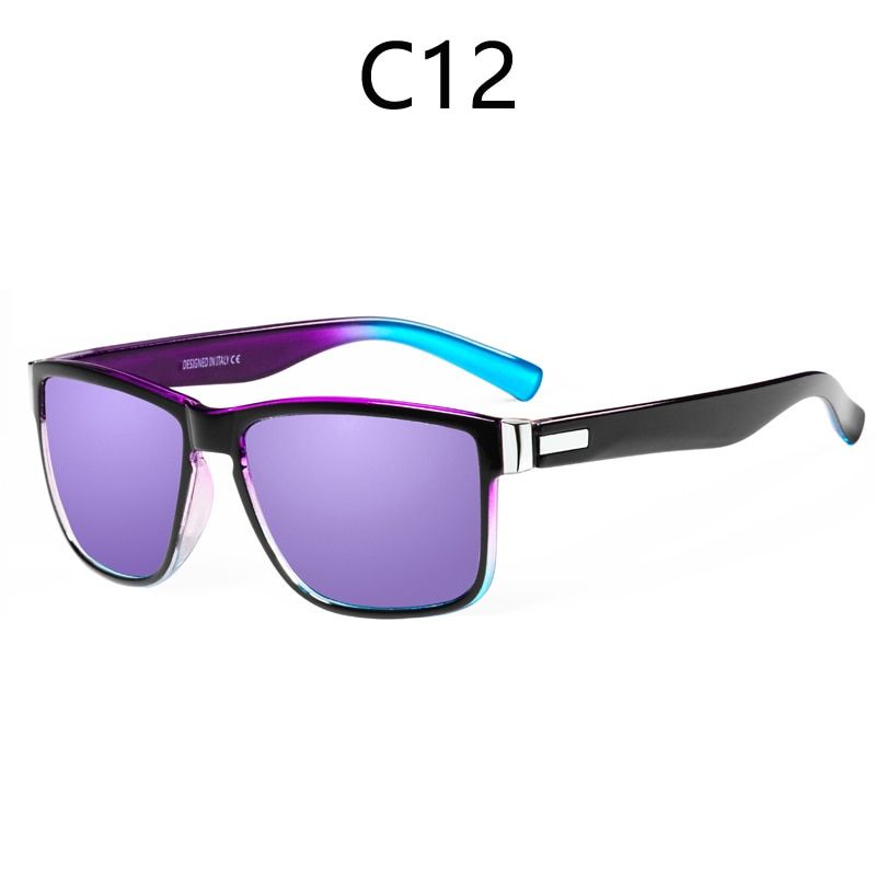 M plus Polarized Sunglasses Men Driving Sun glasses Square Glasses For Men High Quality UV400 Shades Eyewear-C12-As picture show