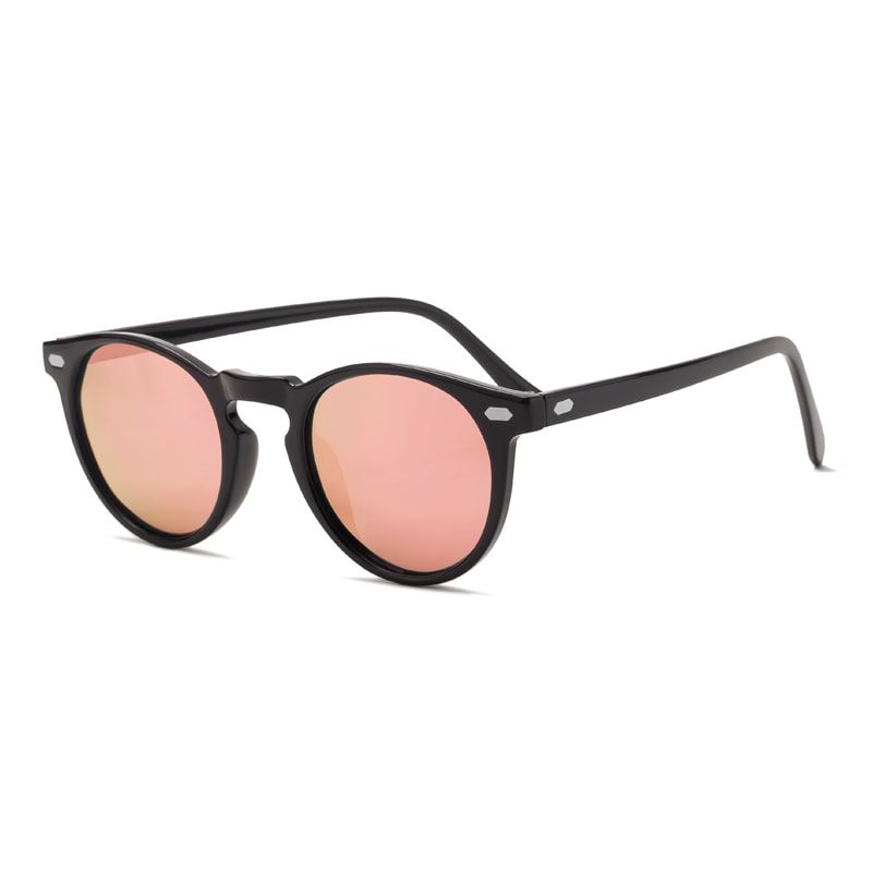 Black Pink2021 Fashion Men Women Polarized Sunglasses Round TAC Lens TR90 Frame Brand Designer Driving Sun Glasses Oculos De Sol UV400