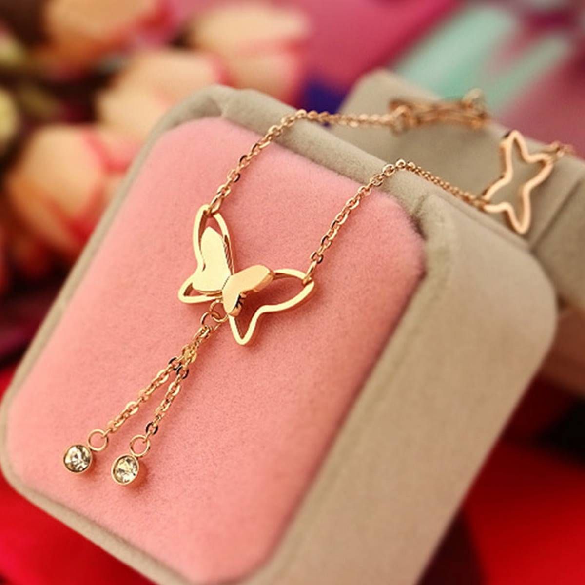 Butterfly Pendants Anklets Foot Chain Women Summer Beach Leg Bracelet