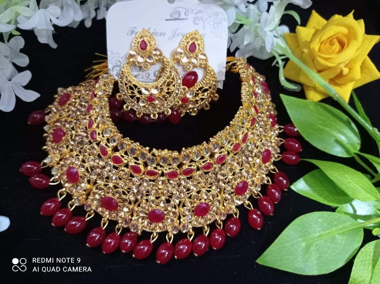 Exclusive fashionable choker necklace set bridal jewelry set girls