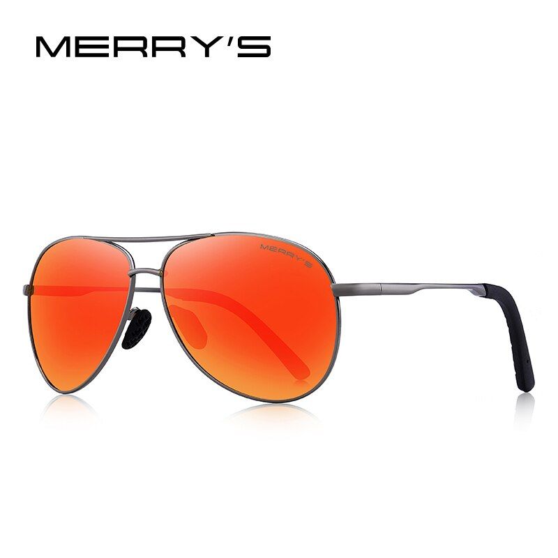 MERRYS DESIGN Men Classic Pilot Polarized Sunglasses Men Driving Shield Night Vision Sun glasses UV400 Protection S8601