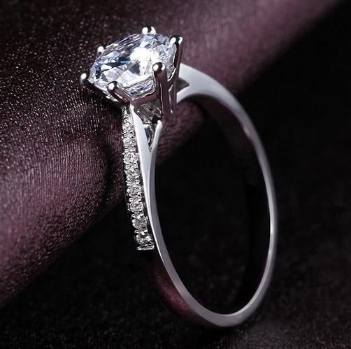 Silver Zinc Alloy Finger Ring For Women