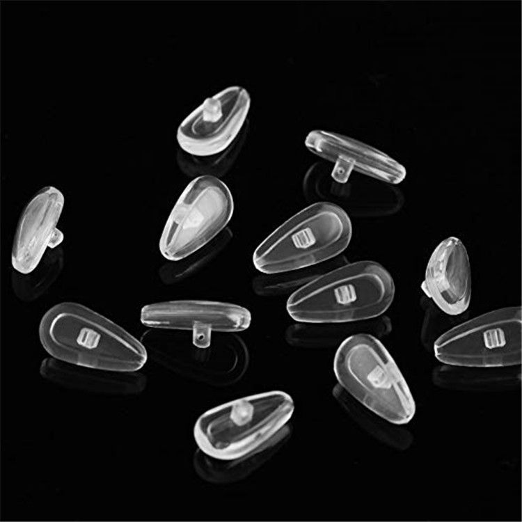 Eyeglass Nose Pads, 15mm Anti-Slip Soft Silicone Air Chamber Eyeglass Nose Pads, Glasses Repair Kit 10Pairs