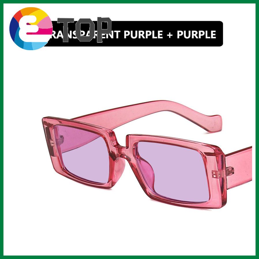 Square Fluorescent Green Sunglasses Women Trendy Fashion Personality Sunglasses Sunglasses