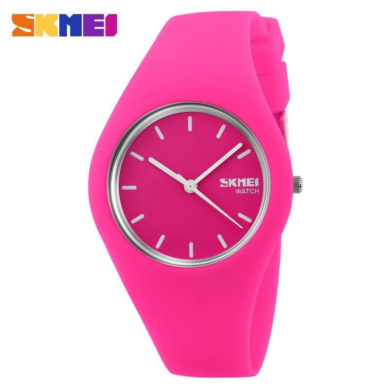 SKMEI Fashion Casual Quartz Silicone Waterproof Sport Watches For Men Women 9068