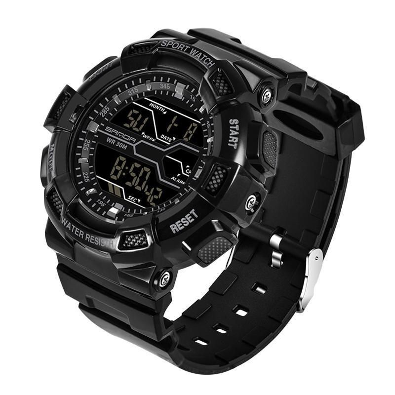 【BestGO】Mens Sports Watches Outdoor Camping  Watch For Men Alarm Chronograph Digital Clock Waterproof New Erkek Kol Saat - intl
