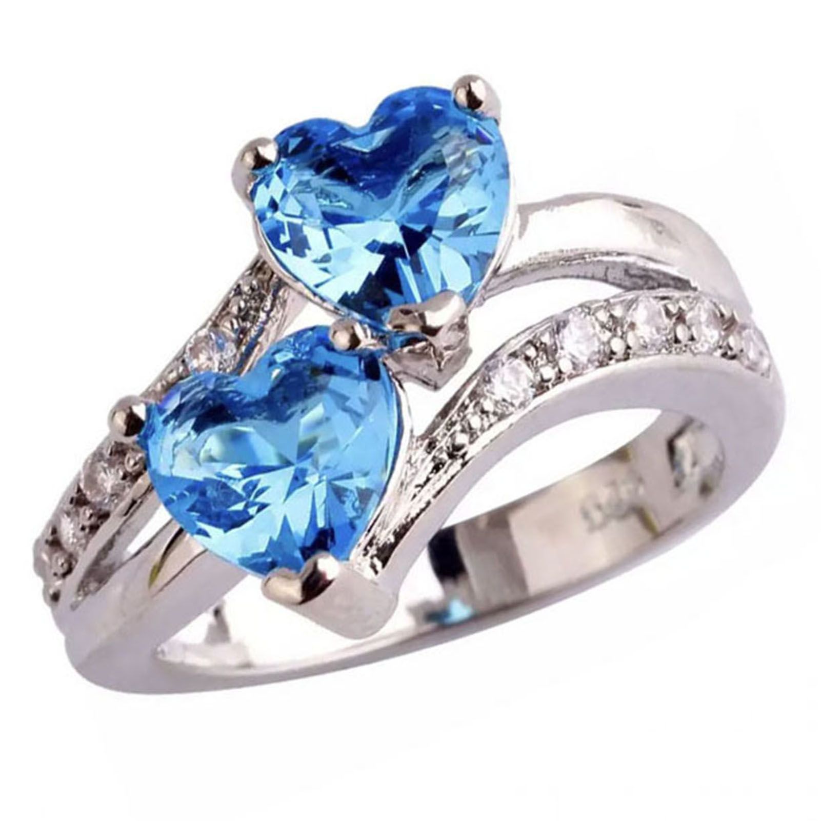 Alloy Ring Portable Lightweight Small Metal Finger Decoration Love Heart Shape Engagement Ring for Women