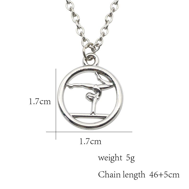 Trendy Sport Necklaces Pendants Swim Bike Run Gym Yoga Dance Girl Necklace Muscular Men Racket Football Fitness Jewelry Collier