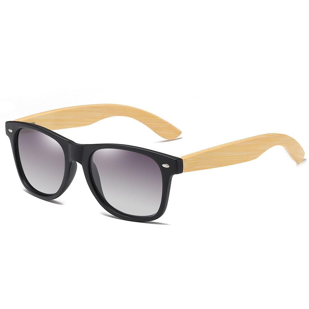 Gray-1GM Bamboo Sunglasses Polarized Female Wooden Sunglasses Brand Designer Mirror Sunglasses