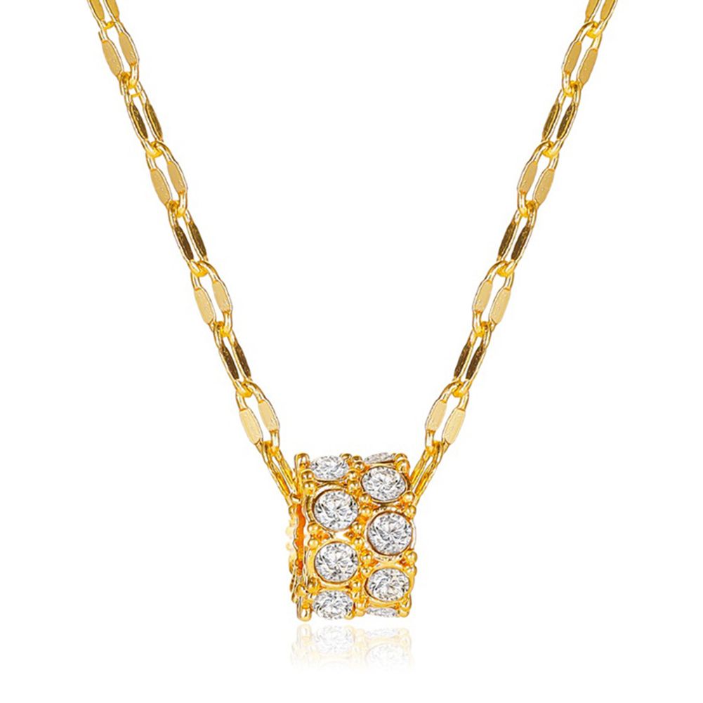 Women Simple Design Geometric Shape Pendant Necklace Clavicle Chain Jewelry Gift