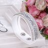 Women's Fashion Rhinestone Faux Leather Wristband Cuff Punk Brelet Bangle Gift