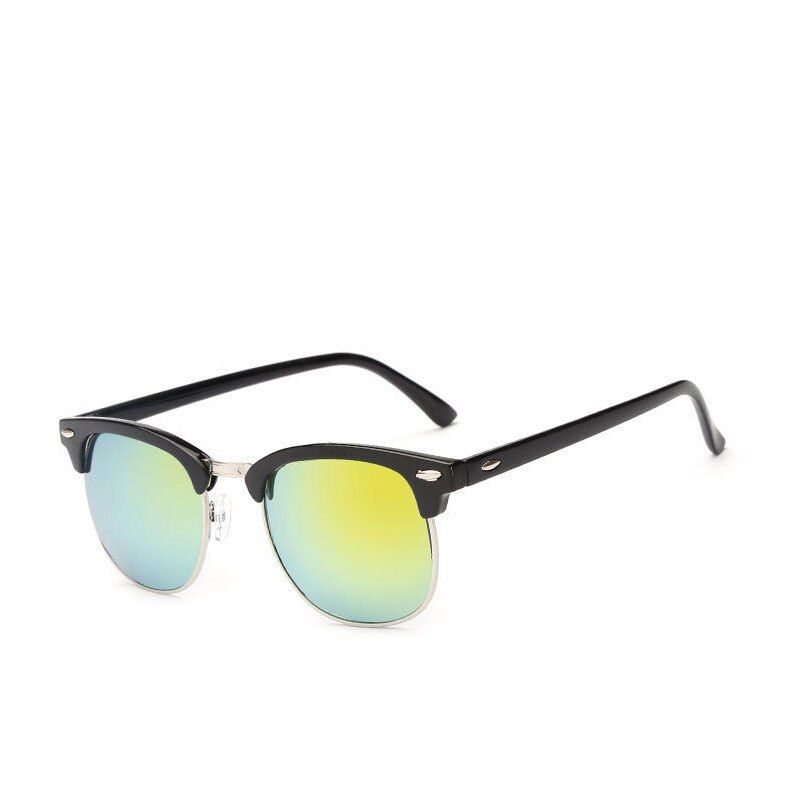 GoldHUHAITANG Luxury Classic Sunglass Women Sunglasses Vintage Womens Sunglass Brand Designer Rivets Sunglases Woman High Quality