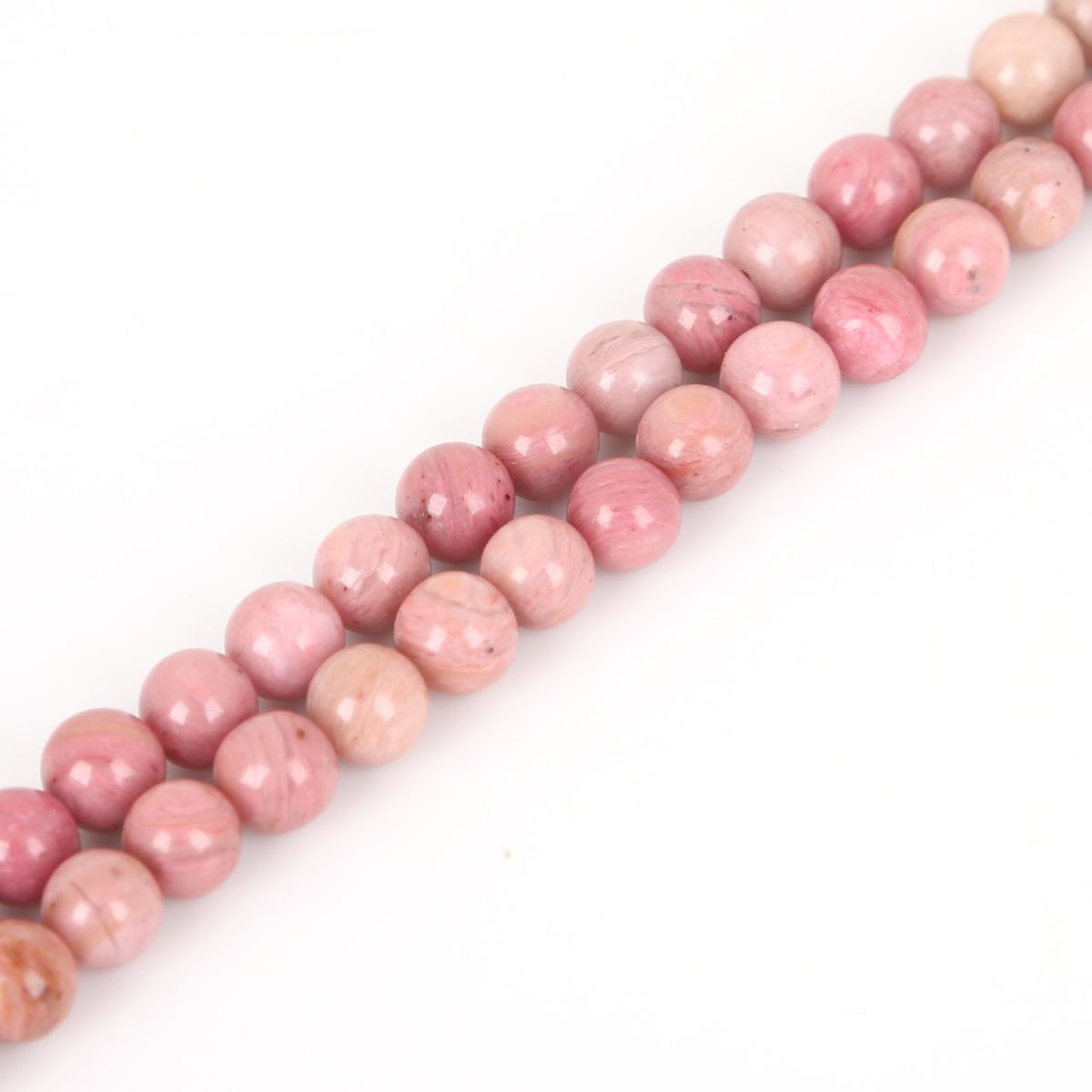 Natural Rhodochrosite Stone Beads Loose Spacer Bead For Jewelry Making 15'' DIY Bracelet & Necklace 4/6/8/10mm