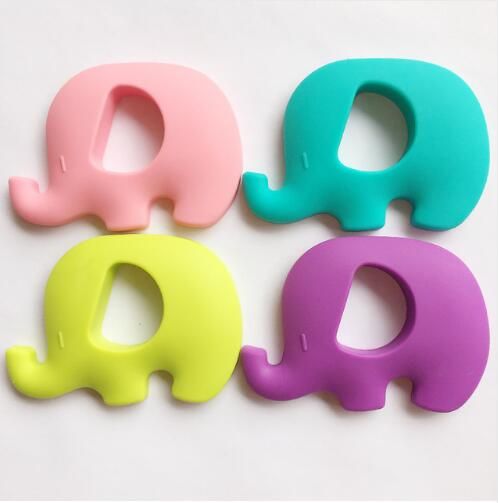 Silicone Teethers 5pcs Baby Giraffe Elephant Owl Teether BPA Free Silicone Chew Charms Baby Teething Toys Food Grade Silicone