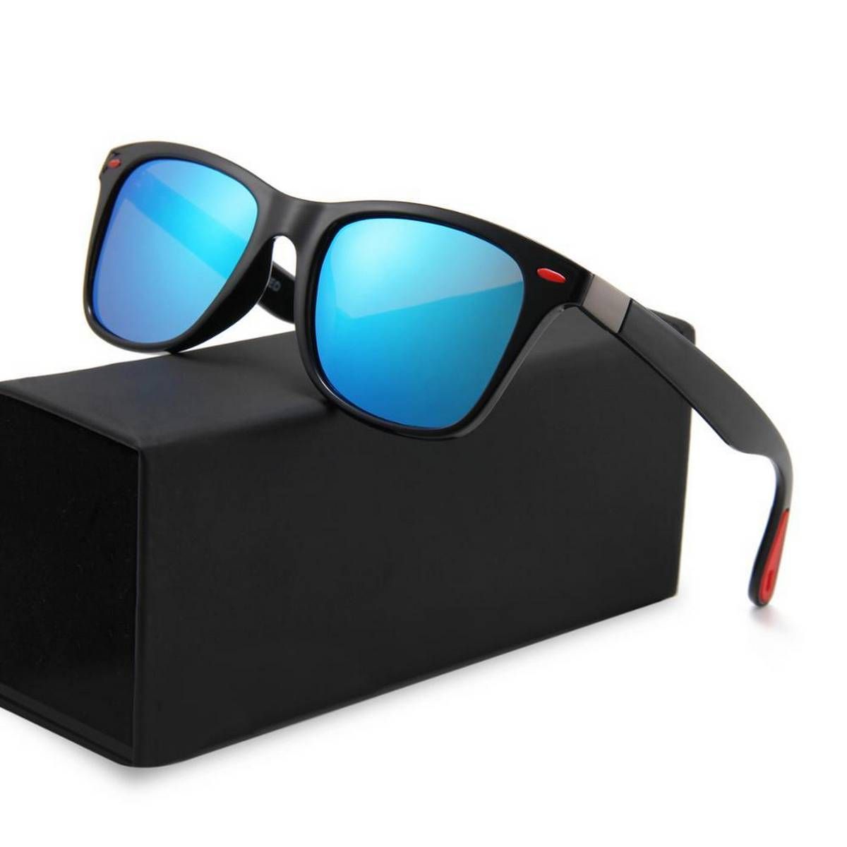 Place of Origin:Zhejiang, China (Mainland) Model Number:P10-28 Lenses Material:Acrylic Age:men women Frame Color:Black Certification:CE FDA UV400 Type:Newest Fashional Sunglasses Product Name:Sun Glasses Lenses Color:Blue Style:Fashion Sunglasses Frame Ma