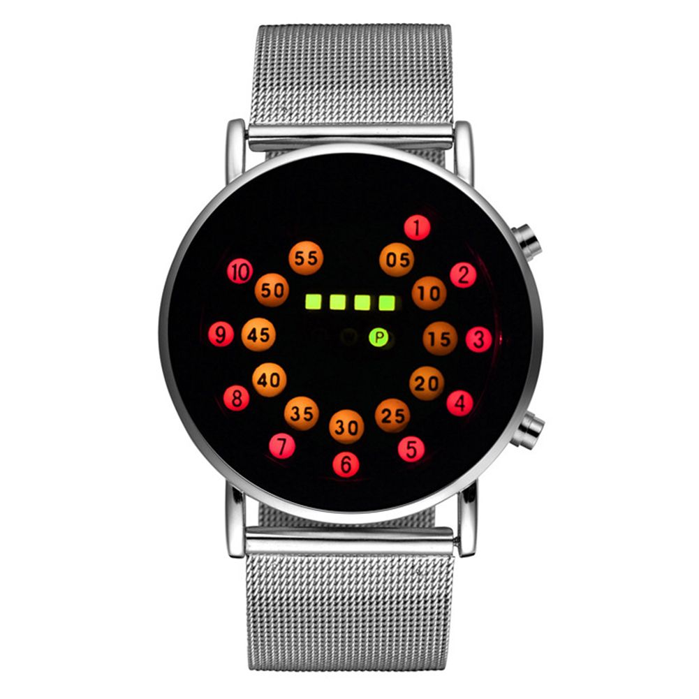 Fashion Men Outdoor Sport Luminous Electronic Digital LED Binary Wrist Watch