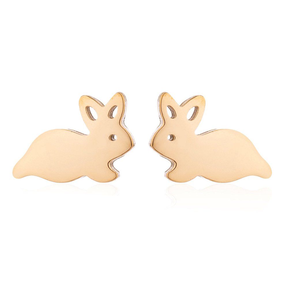 1 Pair Rabbit Ladies Ear Studs Handmade Hypoallergenic Ear Studs Jewelry Gifts